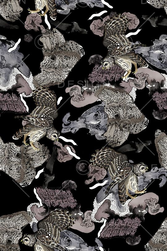 日式花纹印花华亿平台图片