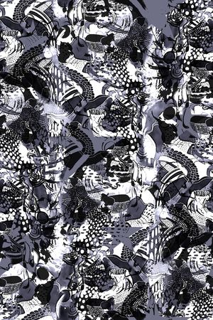 抽象几何纹理印花华亿平台图片