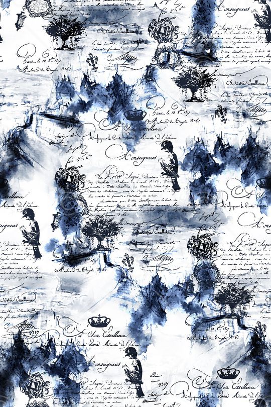 水墨纹理印花华亿平台图片