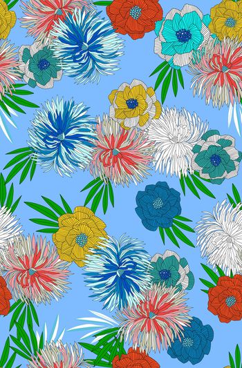 782997-手工 手绘 线条 叶子 花朵 17