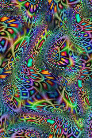 抽象印花华亿平台图片