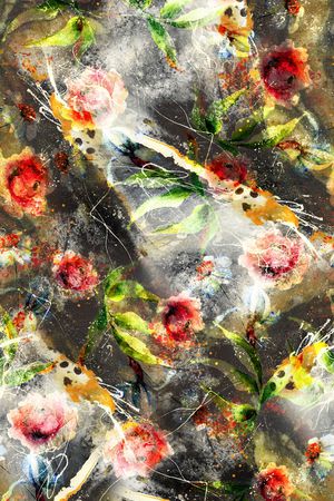 花卉印花华亿平台图片