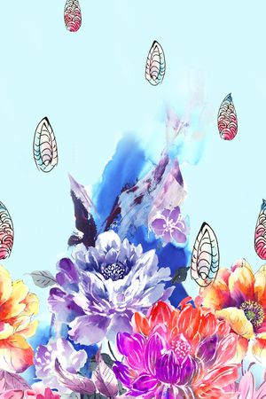 花朵印花华亿平台图片