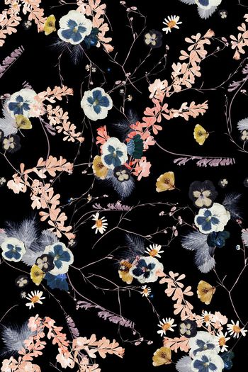 783628-手绘 抽象 水彩 植物 花朵 17