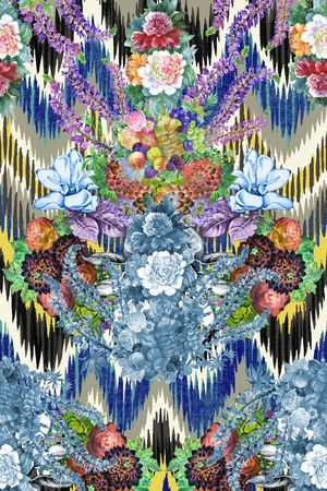 几何印花华亿平台图片