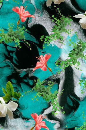 乱花印花华亿平台图片