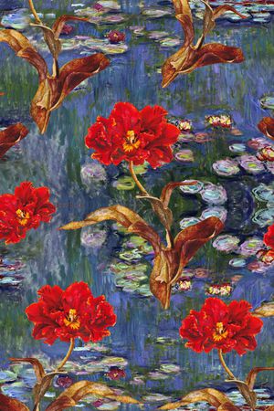 乱花印花华亿平台图片