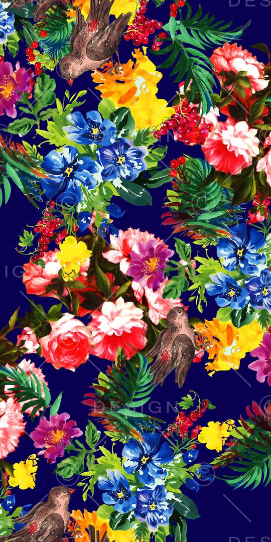 花卉印花华亿平台图片