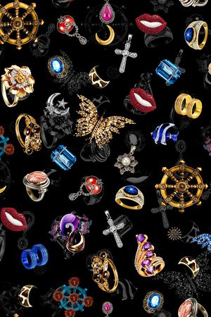 珠宝宝石印花华亿平台图片