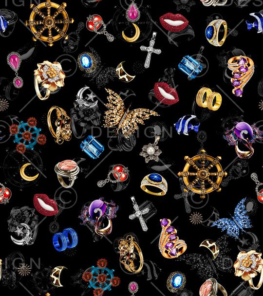 珠宝宝石印花华亿平台图片