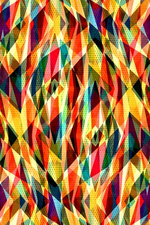 不规则几何印花华亿平台图片