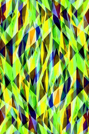 不规则几何印花华亿平台图片