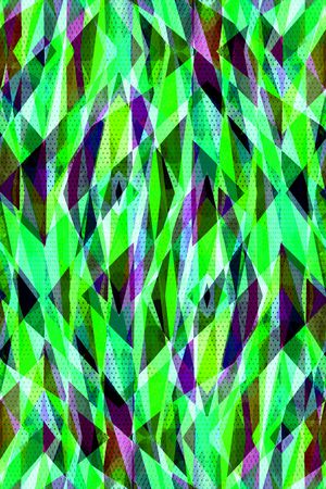 不规则几何印花华亿平台图片