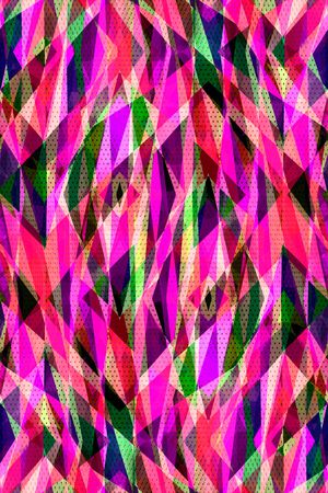 不规则几何印花华亿平台图片