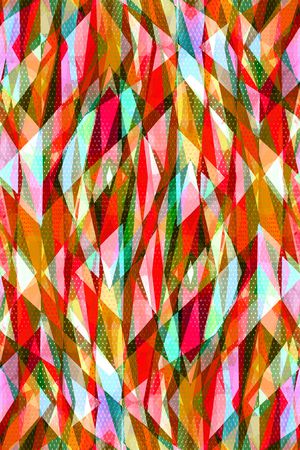 不规则几何印花华亿平台图片