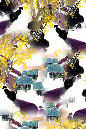 中国风印花华亿平台图片