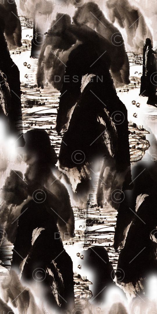 中国风印花华亿平台图片