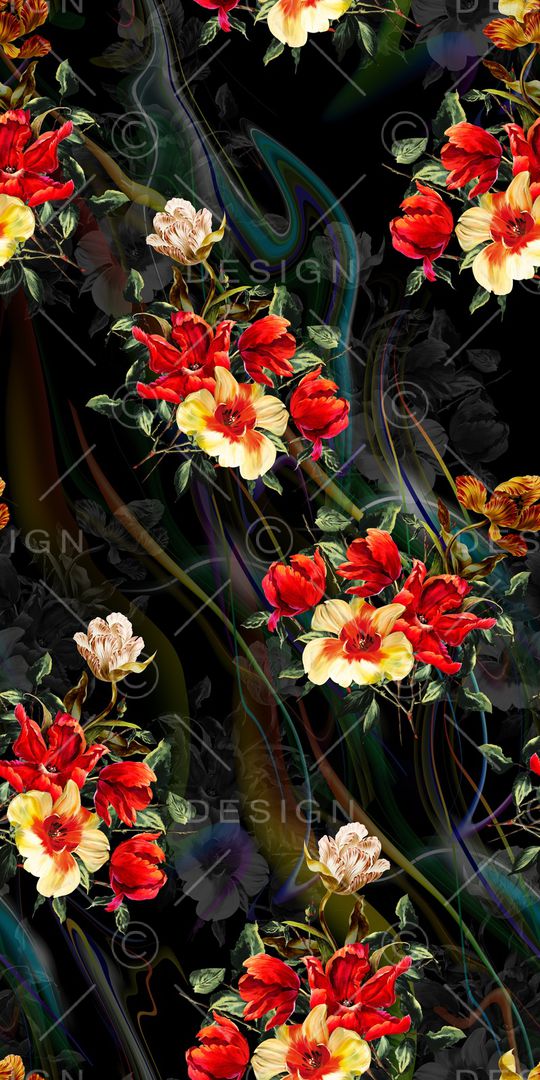 花朵印花华亿平台图片