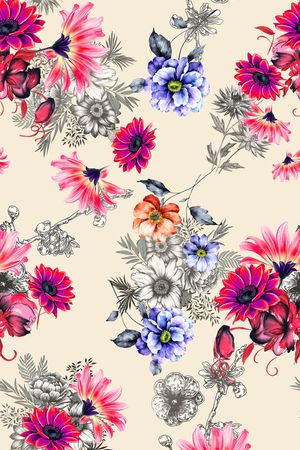 花朵印花华亿平台图片