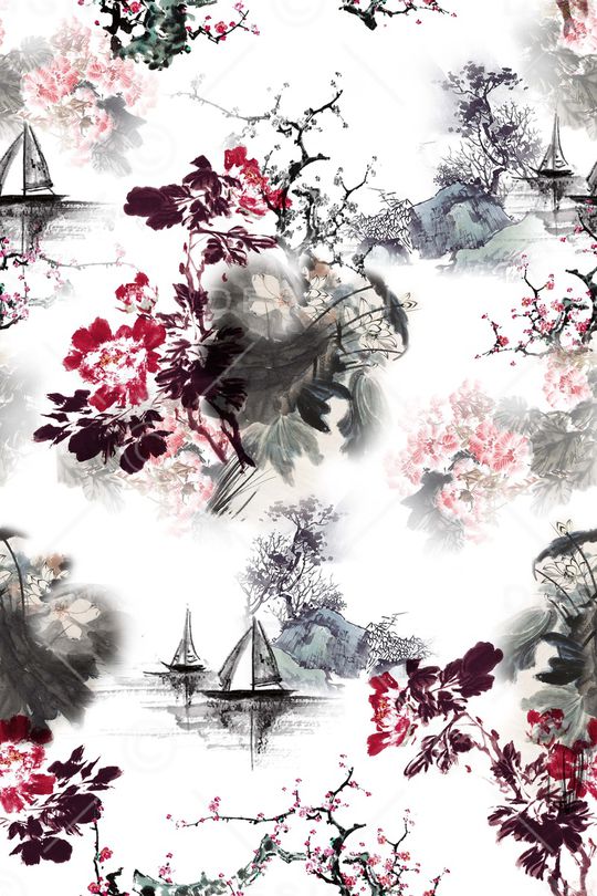 风景印花华亿平台图片