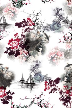 风景印花华亿平台图片