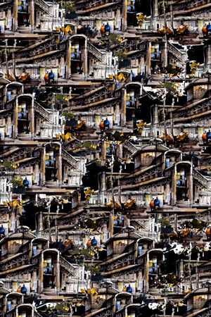 抽象印花华亿平台图片