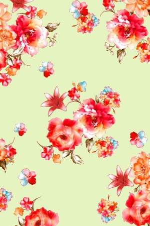 花卉印花华亿平台图片