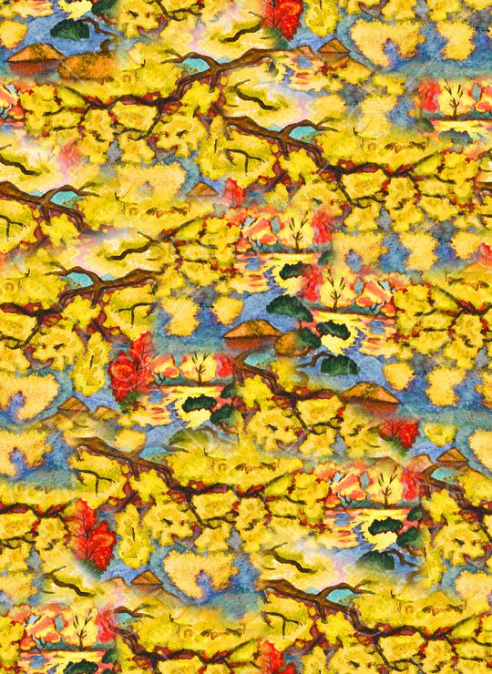 手绘印花华亿平台图片