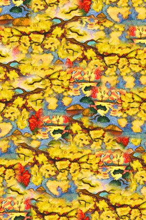 手绘印花华亿平台图片