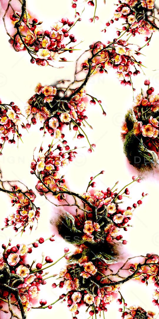 梅花印花华亿平台图片