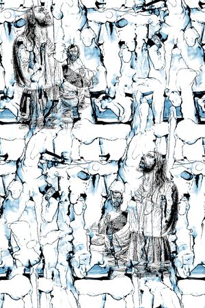 抽象纹理印花华亿平台图片