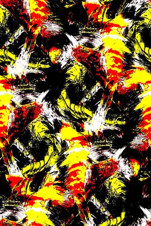 大笔刷纹理印花华亿平台图片