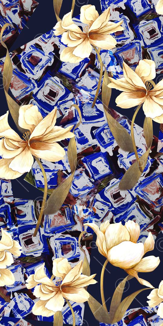 几何印花华亿平台图片