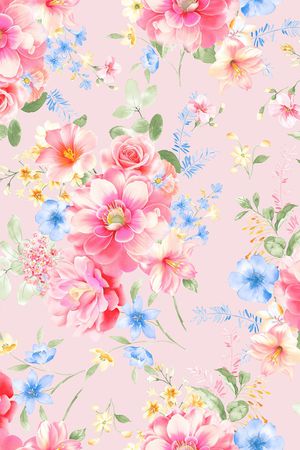 绣球花印花华亿平台图片