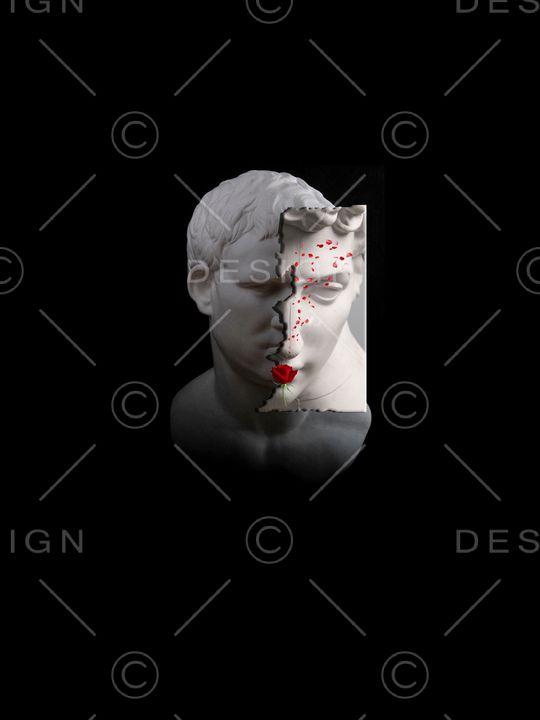 石膏像印花华亿平台图片