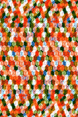 小方块印花华亿平台图片