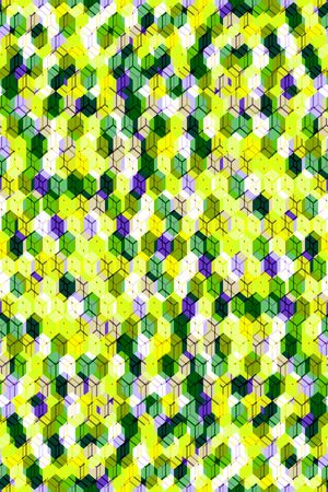 小方块印花华亿平台图片