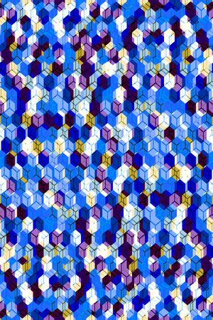 小方块印花华亿平台图片