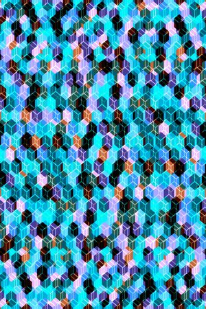 小方块印花华亿平台图片