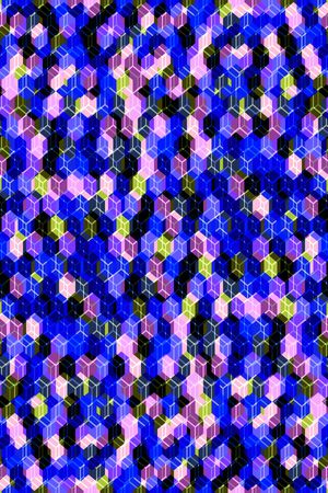 小方块印花华亿平台图片