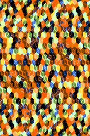 小方块印花华亿平台图片