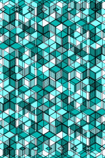 785775-立体透明方格