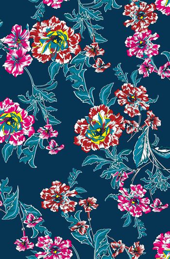 785971-手绘 抽象 实色 传统 花朵 17