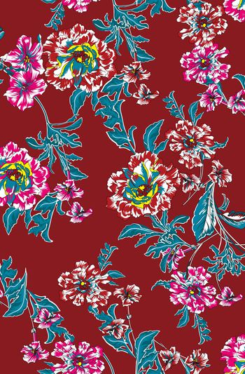 785973-手绘 抽象 实色 传统 花朵 17