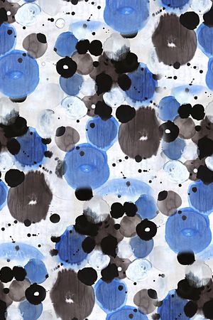 抽象墨点印花华亿平台图片