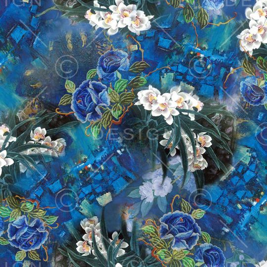 中国风印花华亿平台图片