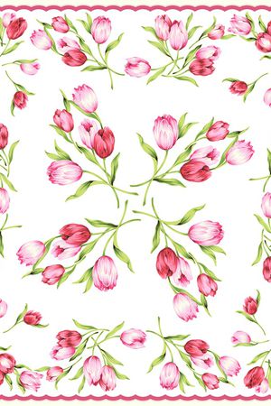 郁金香印花华亿平台图片