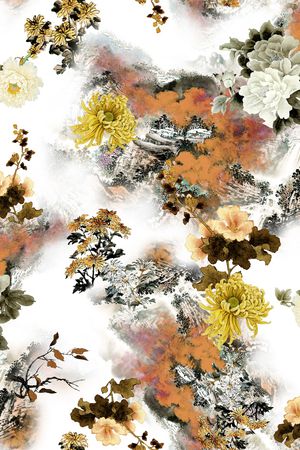 山水印花华亿平台图片