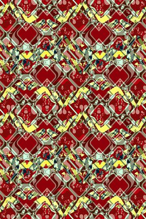 小方块印花华亿平台图片