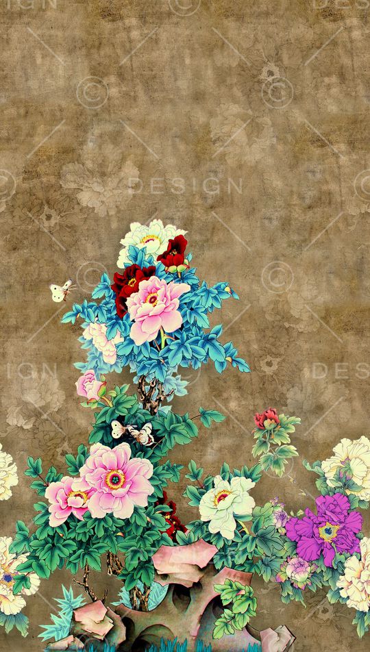 中国风印花华亿平台图片